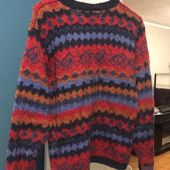 Vintage pattern knit sweater - Picture 3 of 3